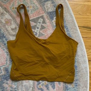 EUC Lululemon Align Tank Size 8 Gold Spice